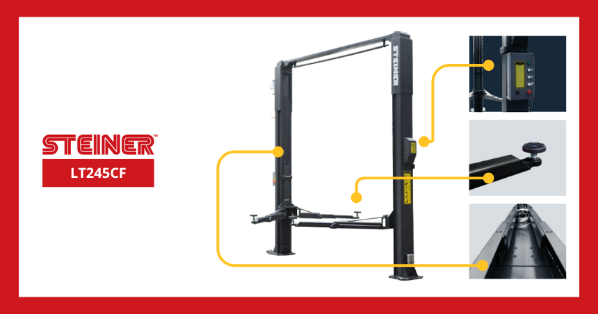 AA Takanini LT245CF Two-Post Clear Floor Hoist product pic